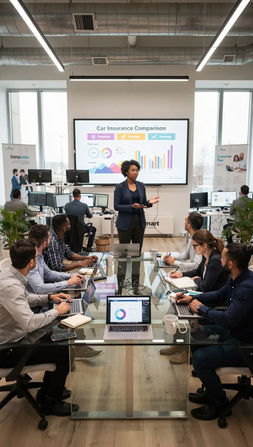 Grafika przedstawiająca kalkulator z obliczeniami kosztów ubezpieczenia samochodu.