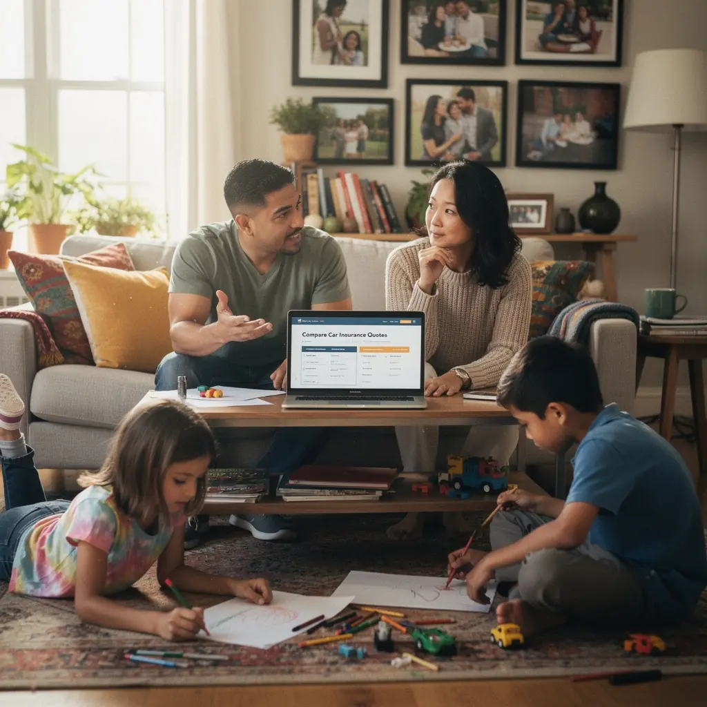 Porównanie ofert ubezpieczeń samochodowych online na komputerze.