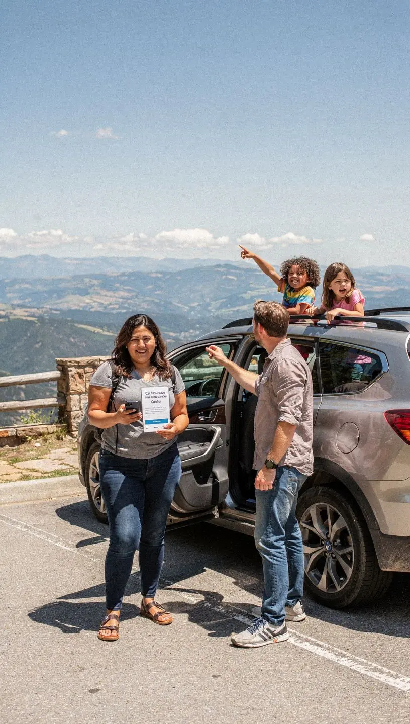 Widok ekranu z porównaniem cen ubezpieczeń samochodowych